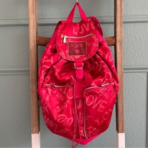 Victoria Secret PINK Vibrant Backpack Multiple Pockets LOVE Adjustable Straps